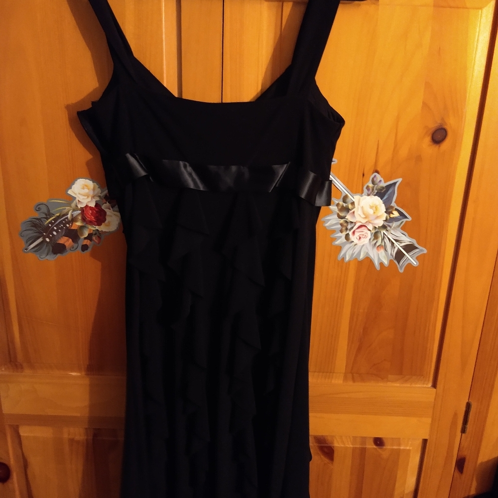 Black Ruffled Dress - Picture 3 of 5